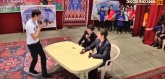 Исполнение конкурса "Импровизация" (Из школьной жизни). Команда Куркентской школы им.М.Рагимова "Курхуьруьн кьегьалар" в финале Юниор-лиги КВН- 2016 